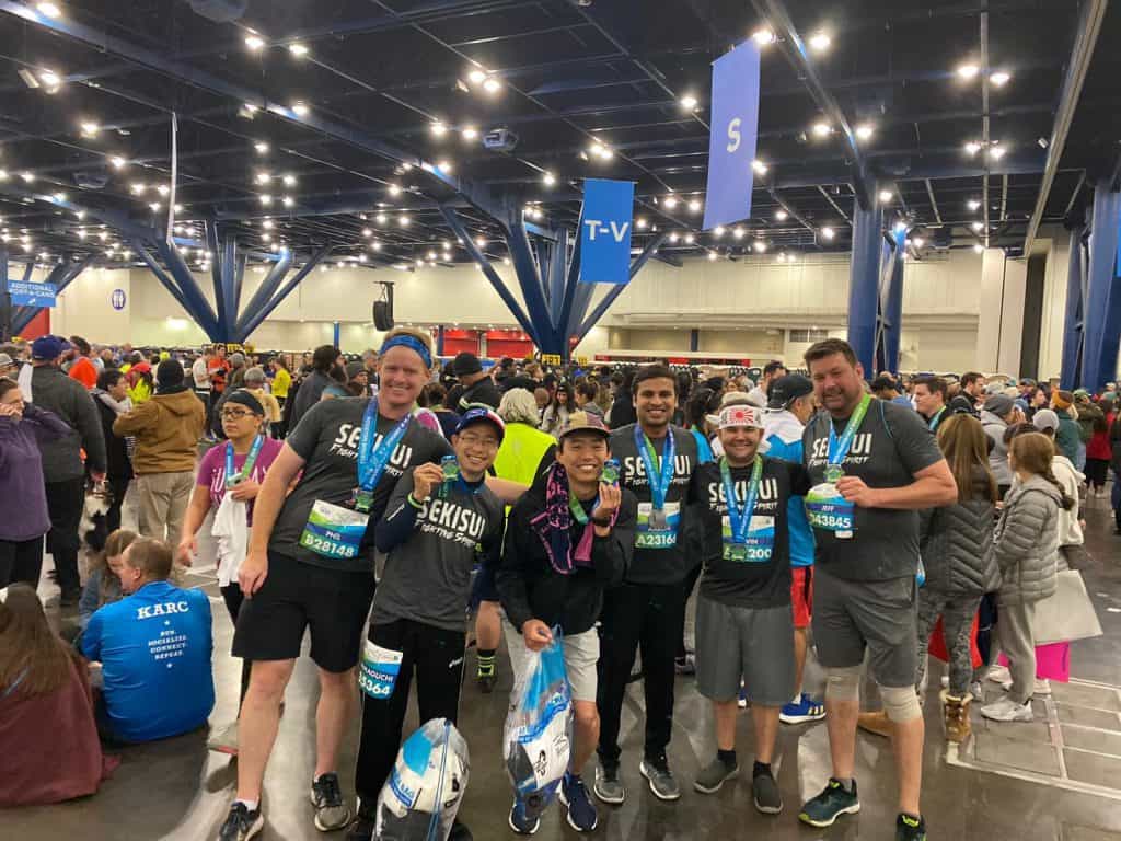 SEKISUI Specialty Chemical’s Fighting Spirit Run Team at the Houston Marathon