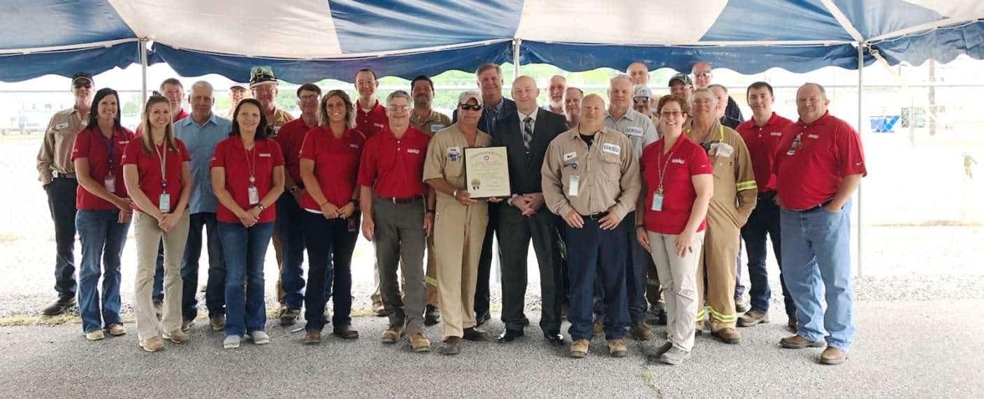 Calvert City Plant Awarded 9th Governors Safety Award