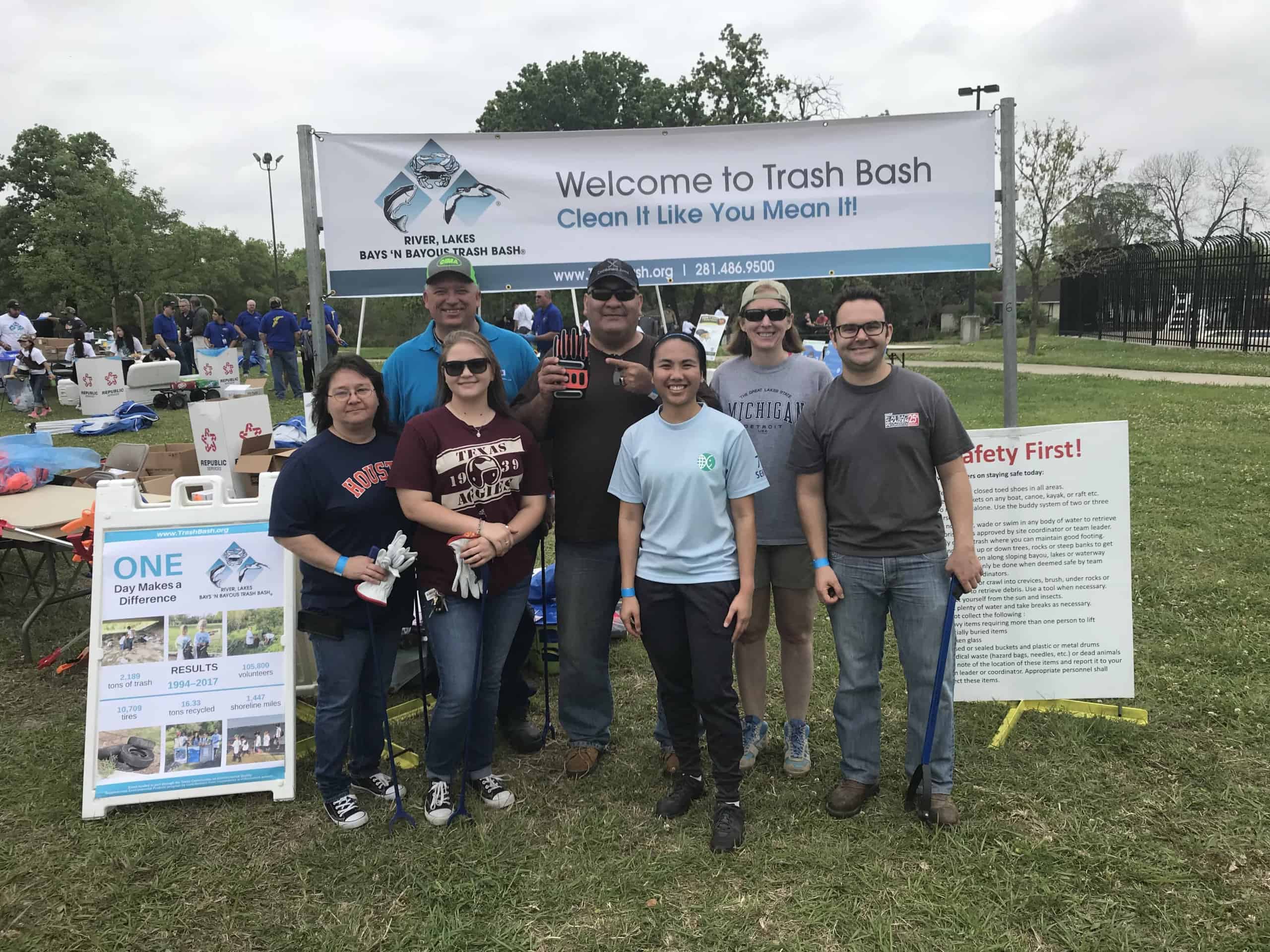 Sekisui Specialty Chemicals Cleans Up Sims Bayou at Trash Bash