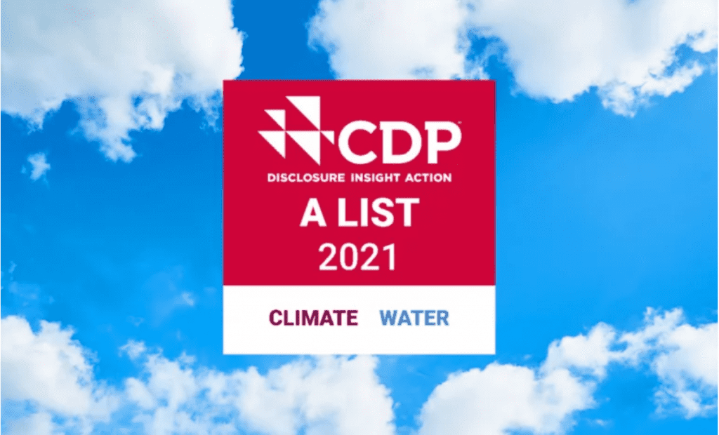 SEKISUI Recognized as A List for its climate change and water security efforts in 2021